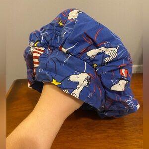Bouffant Scrub Cap Snoopy Fourth of July pattern